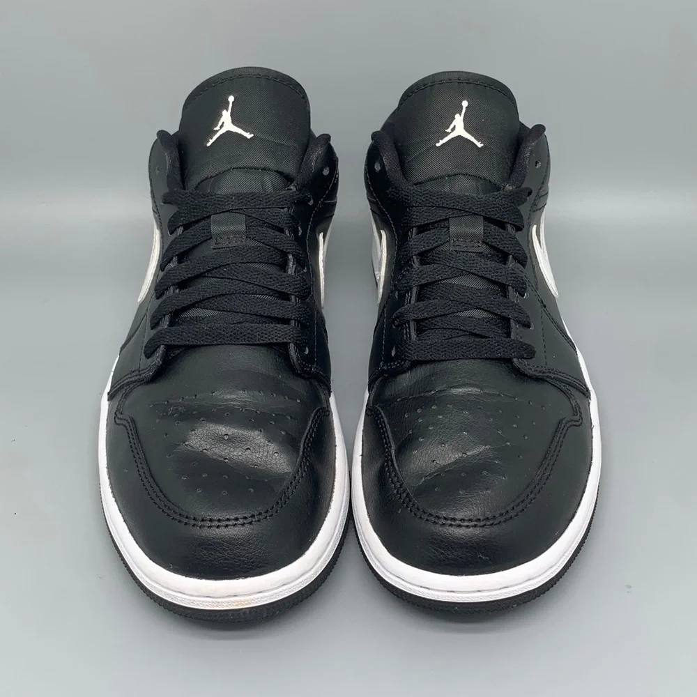 Jordan 1 Low Black White Basketball Shoes DV0990 001 Women’s‎ Sz 10